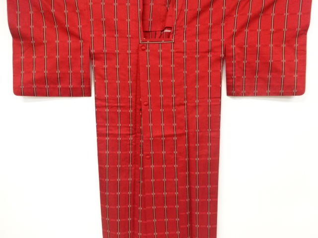 JAPANESE KIMONO / VINTAGE RAIN COAT / WOVEN STRIPE & ABSTRACT